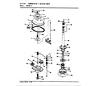 Magic Chef W20JY4 transmission & related parts (rev. e-f) diagram