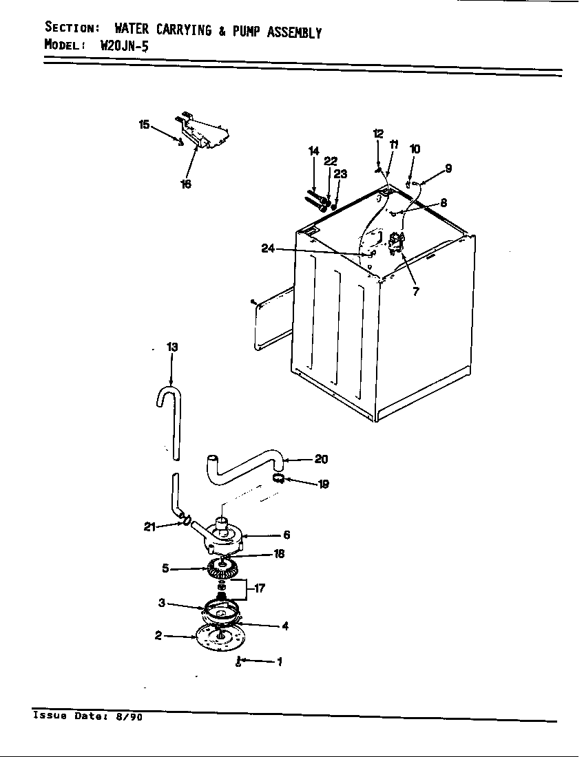 WATER CARRY & PUMP (W20JN5)(REV. E) (W20JN5)