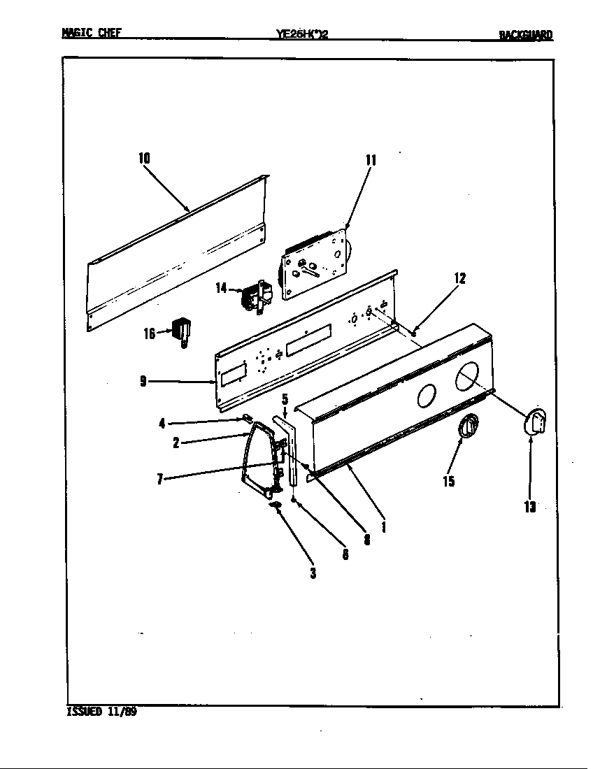Control panel (rev. a-d)