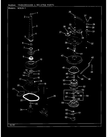 Transmission & related parts (rev. g-l)
