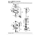 Magic Chef W20JN1 transmission & related parts (rev. e-f) diagram
