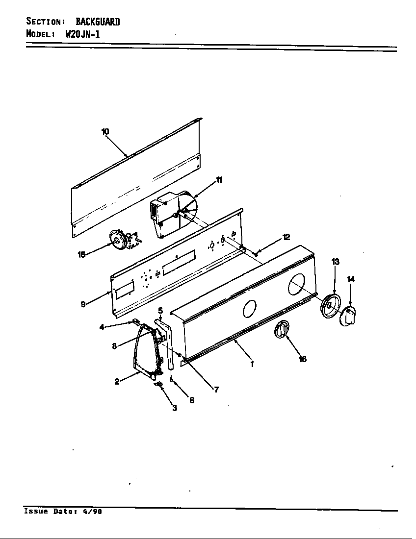 CONTROL PANEL (REV. E-F)