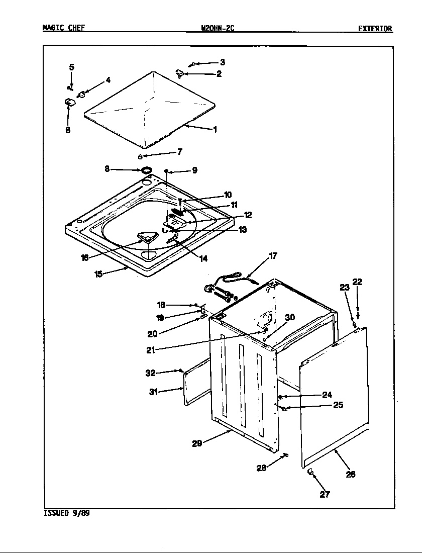 EXTERIOR (W20HN-2C)(REV. A-D)