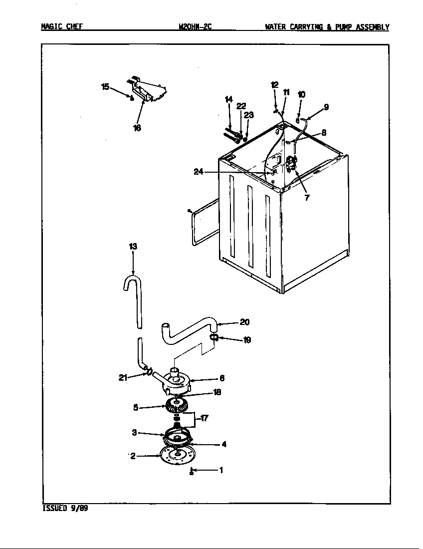 WATER CARRY & PUMP (W20HN-2C)(REV. A-D)