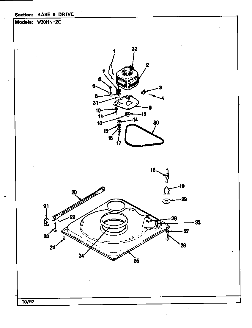 Base & drive (rev. h-m)