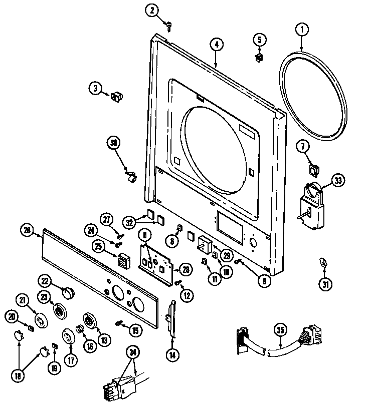 Front panel & control panel