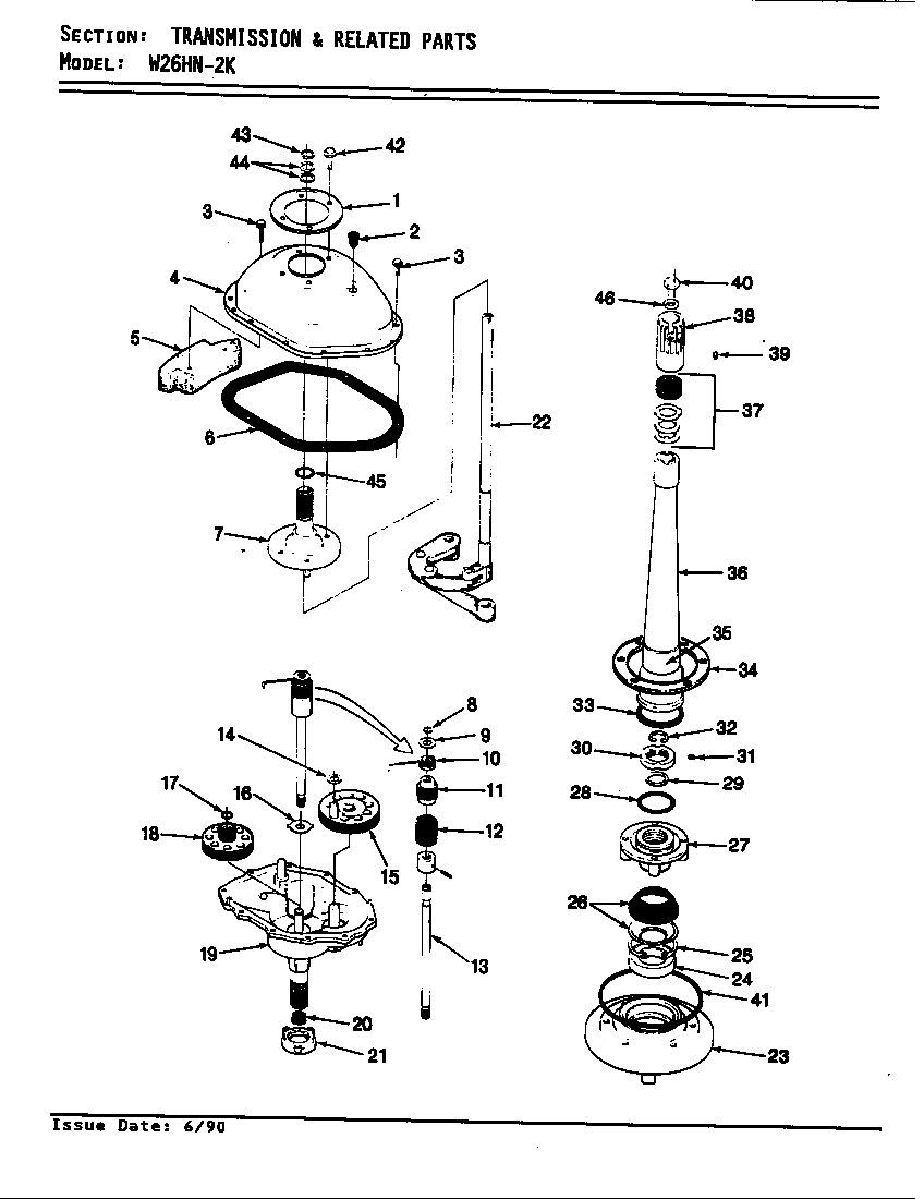 Trans. & rel. parts (w26hn2k)(rev. e)