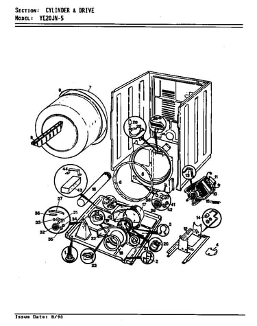 Cylinder & drive (ye20jn5)(rev. a-c) (ye20jn5)