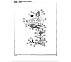 Maytag SL11AN motor & pulley parts diagram