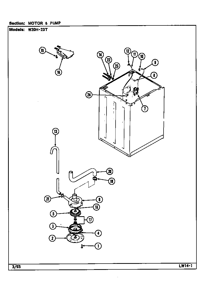 Motor & pump (w20h23t)