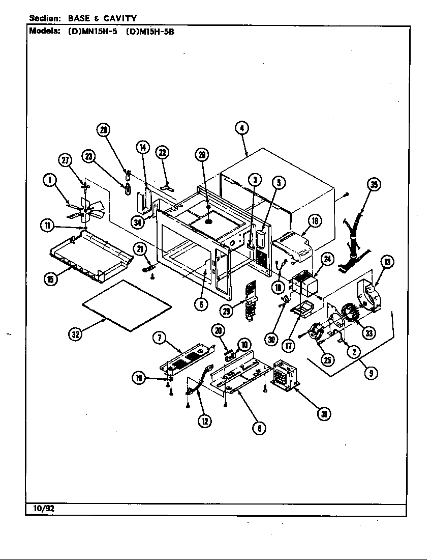 Base & cavity