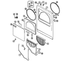 Magic Chef YG20JY4 door (rev. f) diagram