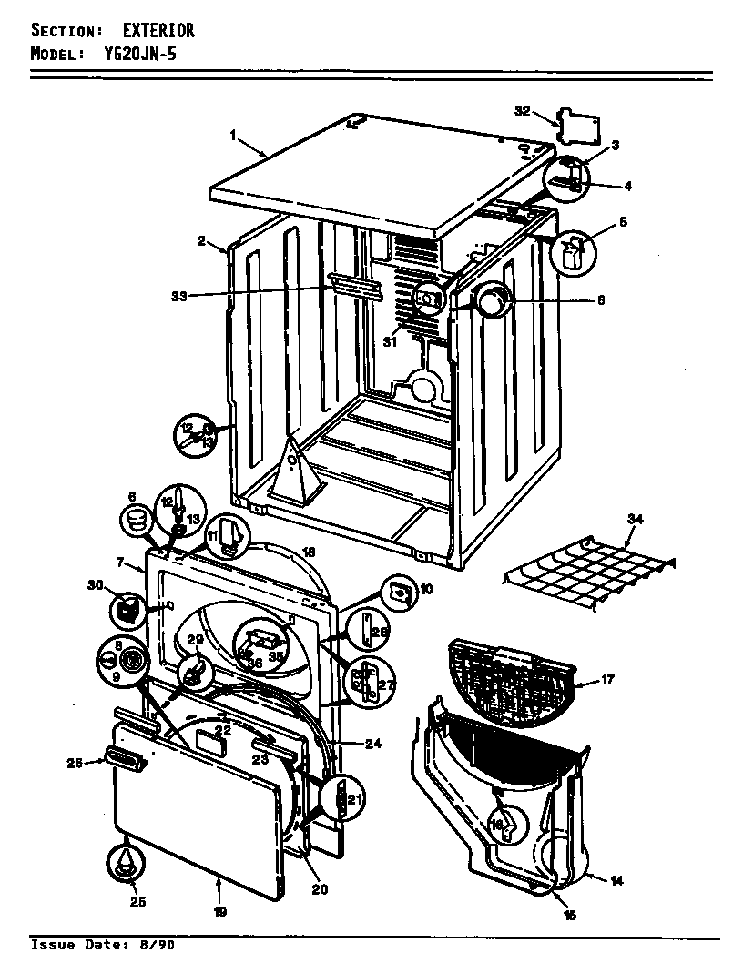 Exterior (yg20jn5)(rev. a-d) (yg20jn5)