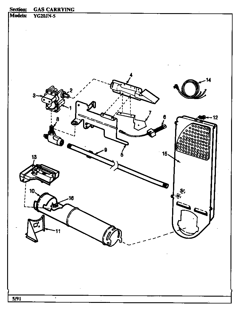 GAS CARRYING (YG20JN5)(REV. A-D) (YG20JN5)