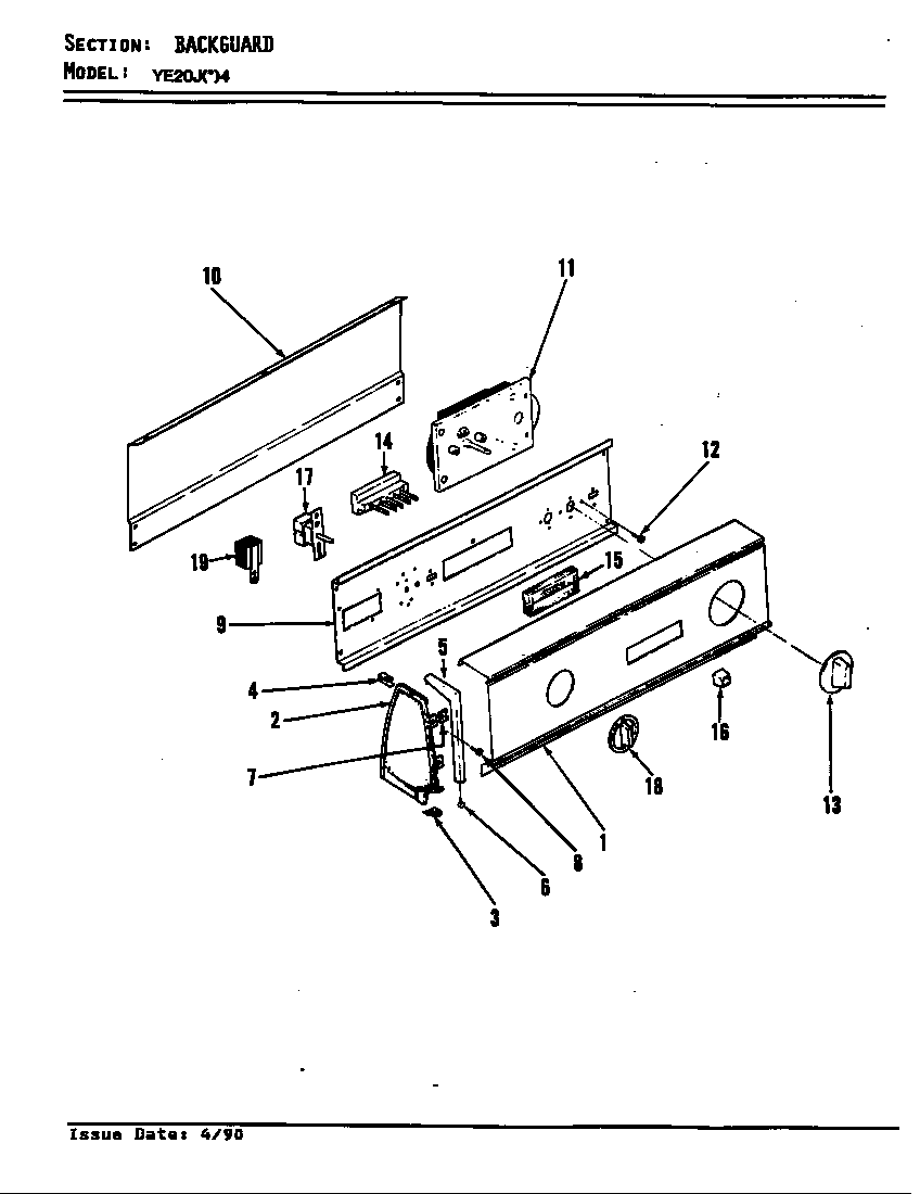 Control panel (rev. a-d)