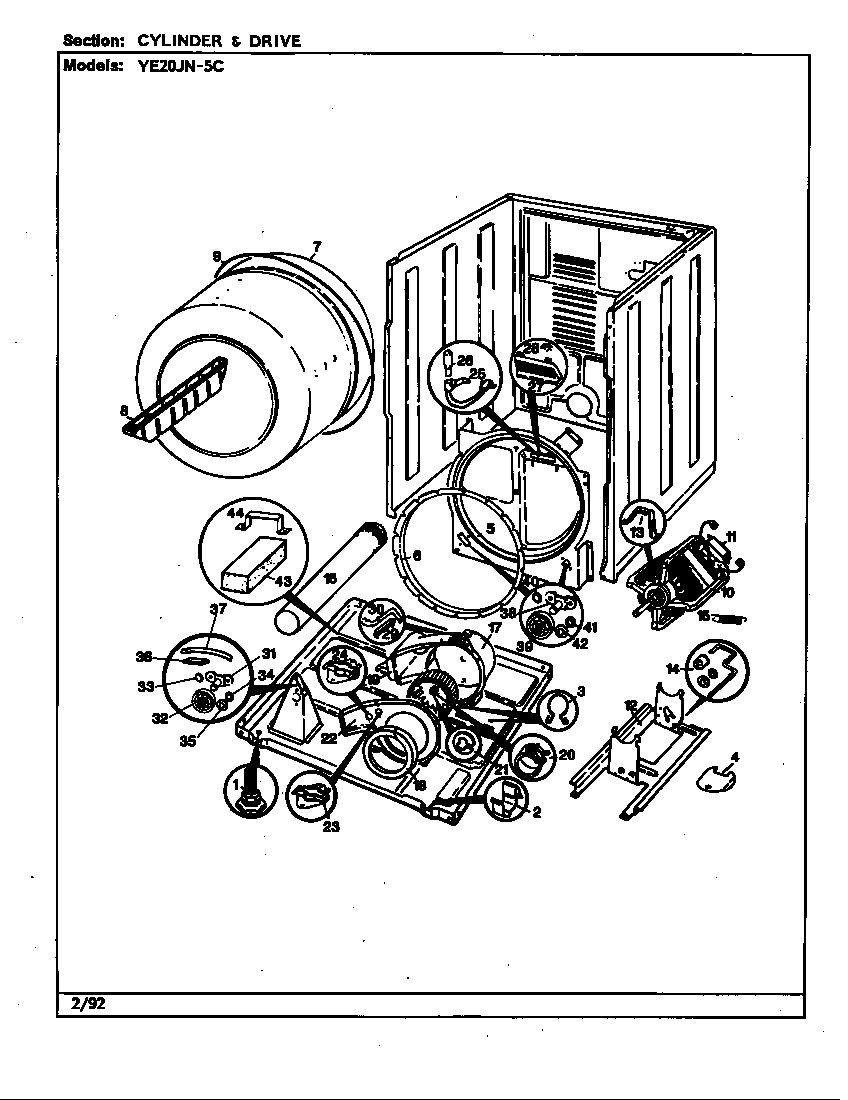 Cylinder & drive (ye20jn5c)(rev. a) (ye20jn5c)