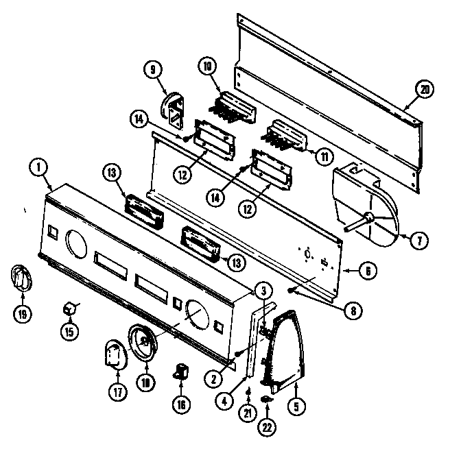 Control panel (w208ka) (w208kw)