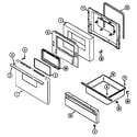 Maytag G3621XRA door/drawer (g3521) (g3521wra) (g3521wrv) (g3521wrw) diagram