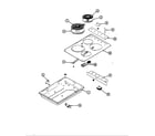Magic Chef 86HS-1 top assembly diagram