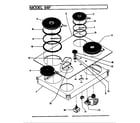 Magic Chef 88FN-2 top assembly diagram