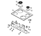Magic Chef 6551WUW top assembly diagram