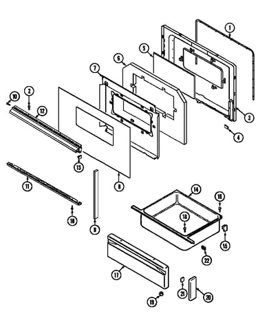Door/drawer (6551xu*) (6551xua) (6551xub) (6551xuw)