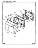 Door assembly-upper