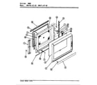 Magic Chef 59FK-5TXWM door parts (cm47f-14t-02) diagram