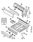 Top assembly/control panel