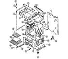 Maytag D3110PRALT body/oven diagram