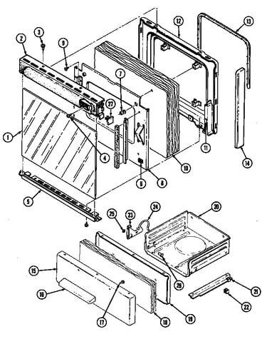 Door/drawer (d3120sr*lt) (d3120sralt) (d3120srwlt)