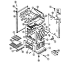 Maytag G3227XRWM4 body/oven diagram