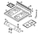 Magic Chef 3468XVW top assembly diagram