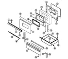 Magic Chef 3468VVV door/drawer (3468vv*, 3468xv*) (3468vvd) (3468vvv) (3468xva) (3468xvw) diagram