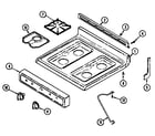 Maytag D3121WTALT top assembly diagram