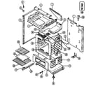 Maytag D3121WTALT body/oven diagram