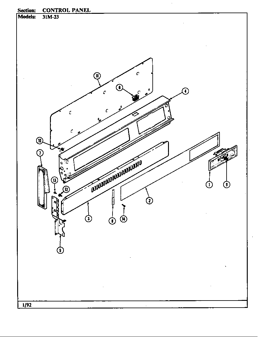 Control panel