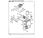 Magic Chef 31MN-3KX body/control panel/top assembly diagram