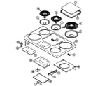Magic Chef 8720PA top assembly diagram