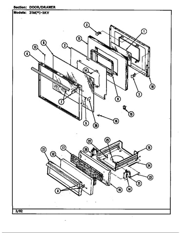 Door/drawer (31ma-5kv, 31mn-5kv)