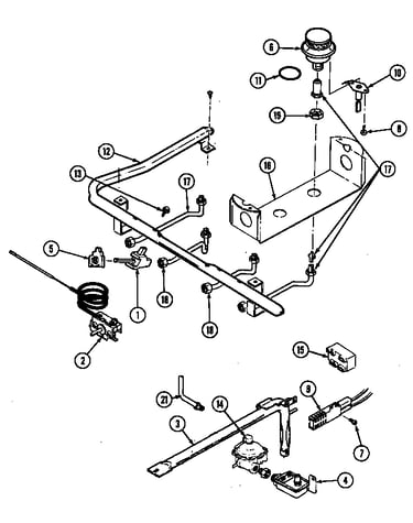 Gas controls (g3267xra, g3267xrw) (g3267xra) (g3267xrw)