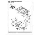 Magic Chef 24MA-7CKXWV8 top assembly/gas controls-surface diagram