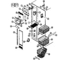 Maytag RSW2700DAB freezer compartment diagram
