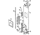 Maytag RSW2700DAE freezer outer door diagram