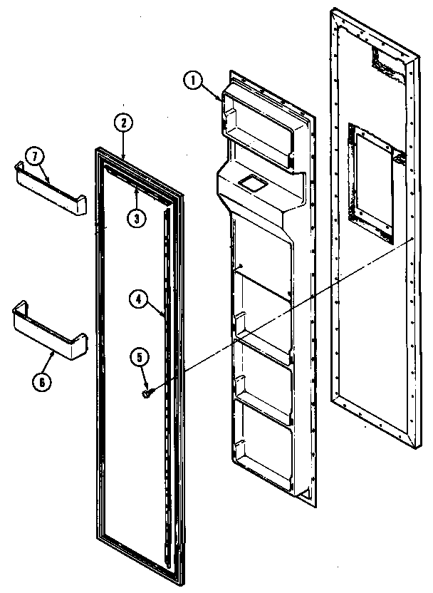 Freezer inner door