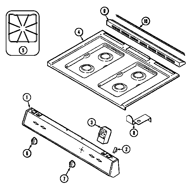 Top assembly