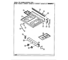 Magic Chef 3121XRA-UX top assembly/control panel diagram