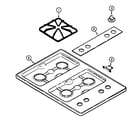 Magic Chef 8210PW top assembly diagram