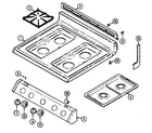 Magic Chef 3267XRA top assembly diagram