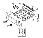 Magic Chef 3126STA top assembly diagram